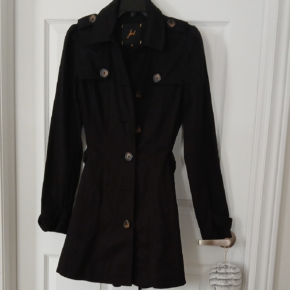 Chic Black Trench Coat for Women NWOT